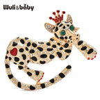 PENDRA Wear Crown Leopard Brooch