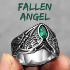 PENDRA Fallen Angel Wings Steel Ring