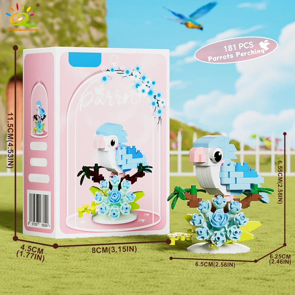 PENDRA Parrot Bird Micro Building Set