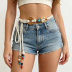 PENDRA Demiine Floral Boho Waist Chain Belt