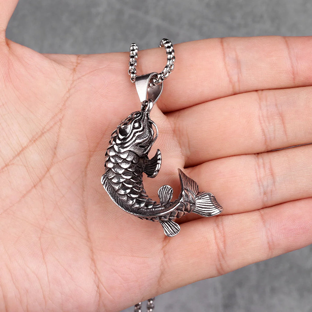 PENDRA Koi Fish Animal Steel Necklace