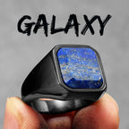 Luxury Galaxy Starry Sky Men Rings Stainless Steel Punk Rock Aesthetic Fashion Women Jewelry Accessories For Gift Wholesale