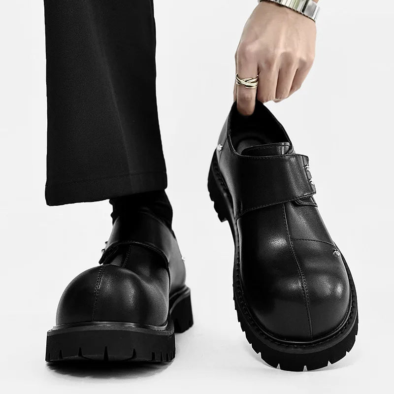PENDRA Leather Thick Soled Shoes