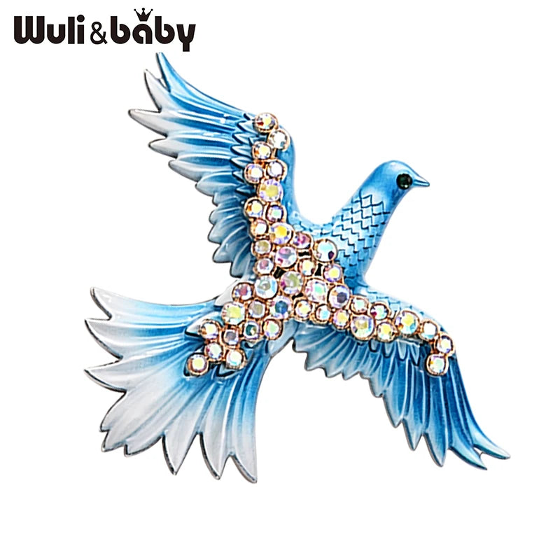 PENDRA Flying Pigeon Brooch