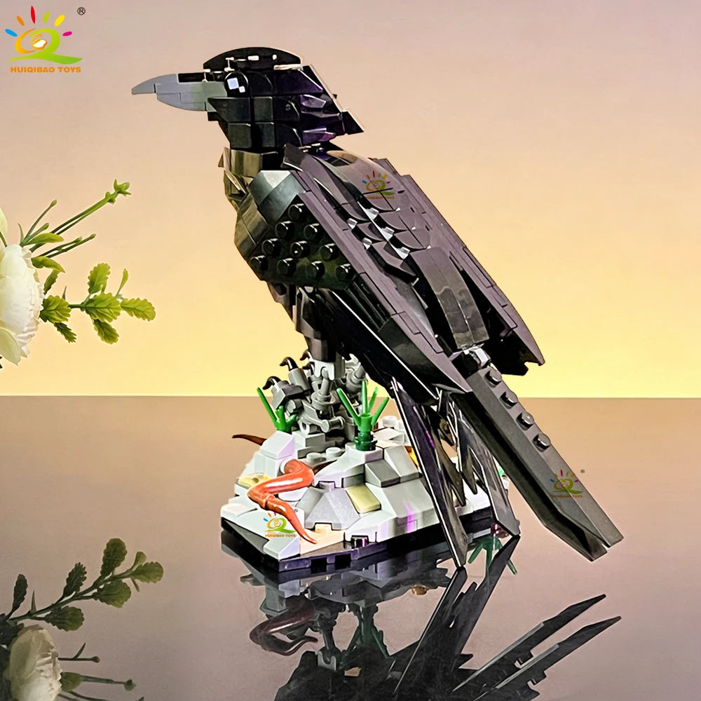 PENDRA Crow Bird Black Building Set