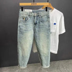 PENDRA Straight Leg Denim Washed Pants