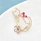 PENDRA Petalcat 2-Color Cat Brooch