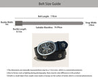 PENDRA Miralia D-Buckle Skull Gothic Belt