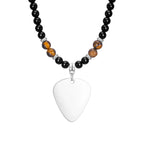 PENDRA Cross Tiger Beaded Necklace