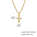 PENDRA Cross Square Pendant Necklace
