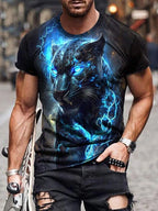 PENDRA Printed Sports Short Sleeve T-Shirt