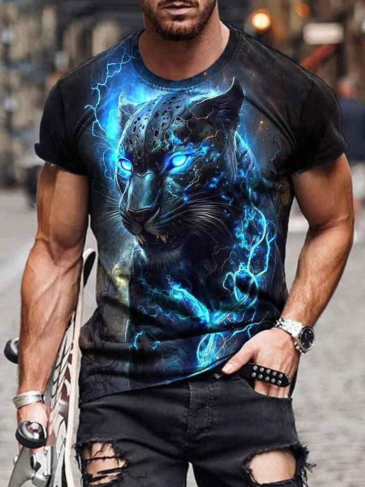 PENDRA Printed Sports Short Sleeve T-Shirt