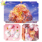 PENDRA Discoloration Cherry Floral Building Set