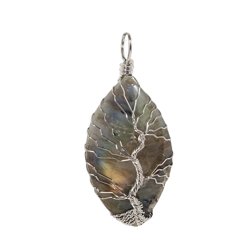 PENDRA Tree Life Crystal Necklace