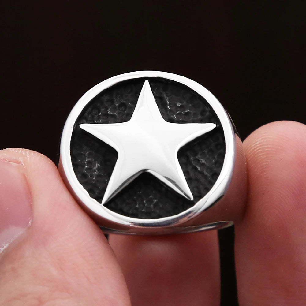 PENDRA Starcrest Lucky Star Signet Ring