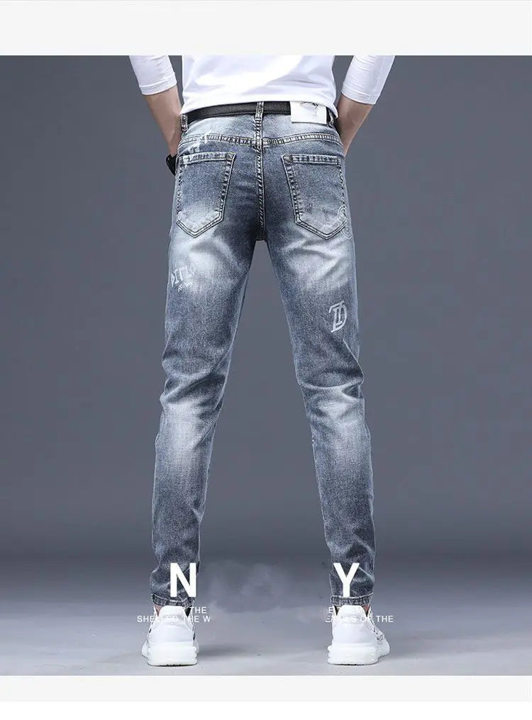 PENDRA Ripped Slim Fitting Jeans
