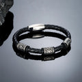 PENDRA Rune Vintage Steel Bracelet
