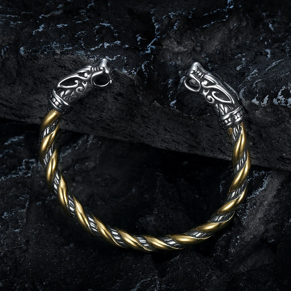 PENDRA Ouroboros Snake Stainless Steel Chain Bracelet