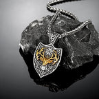 PENDRA Rune Gold Viking Necklace