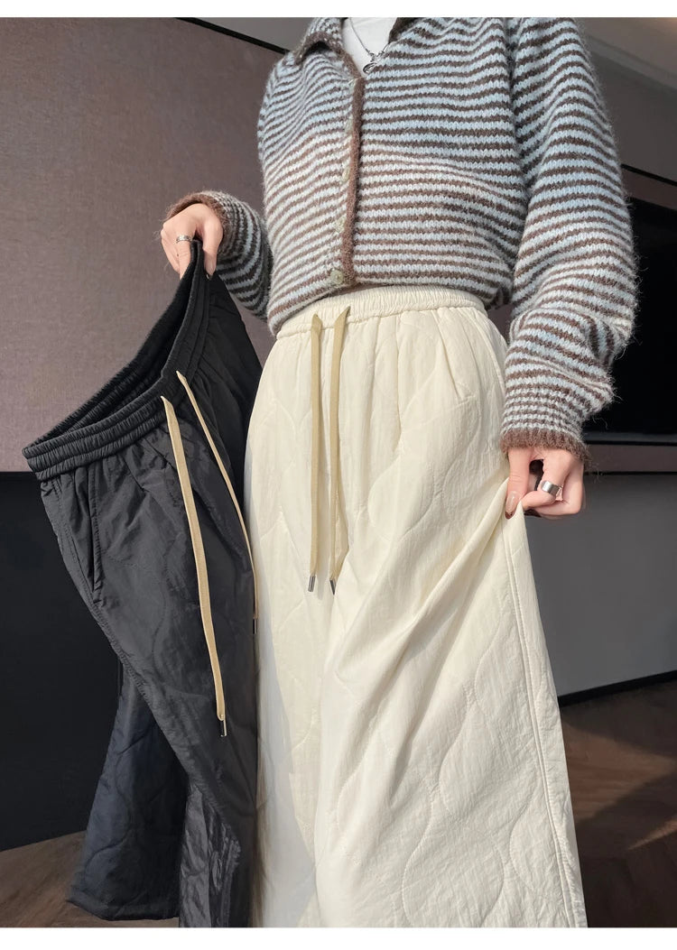 PENDRA Thick Cotton Wide Pants