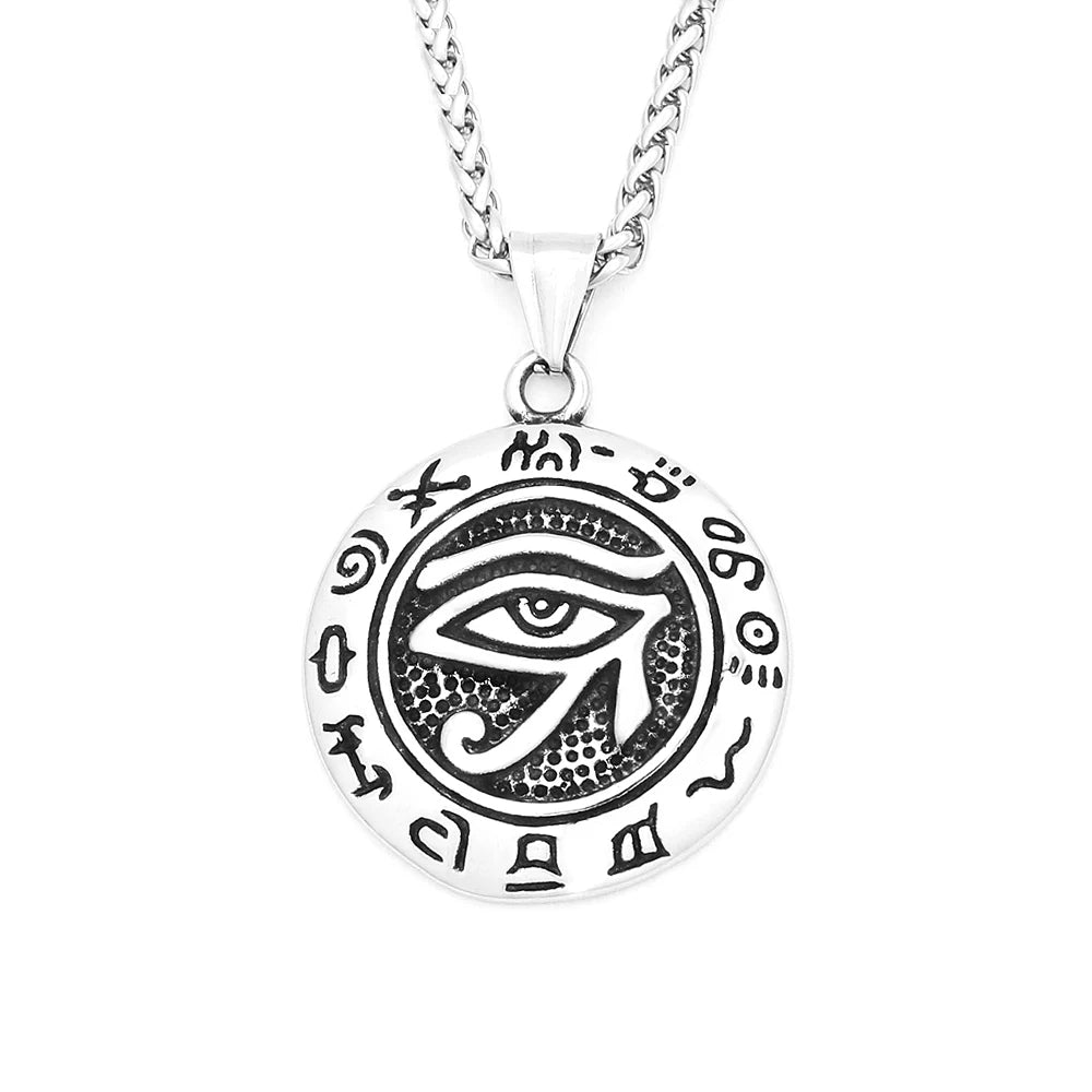 PENDRA Horus Stainless Steel Eye of Horus Pendant