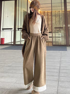 PENDRA Corduroy Splicing Lamb Pants