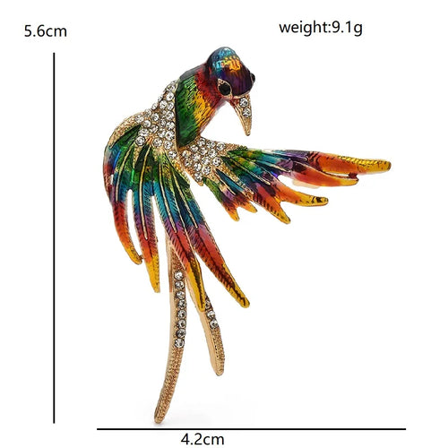 PENDRA Big Wings Swallow Brooch