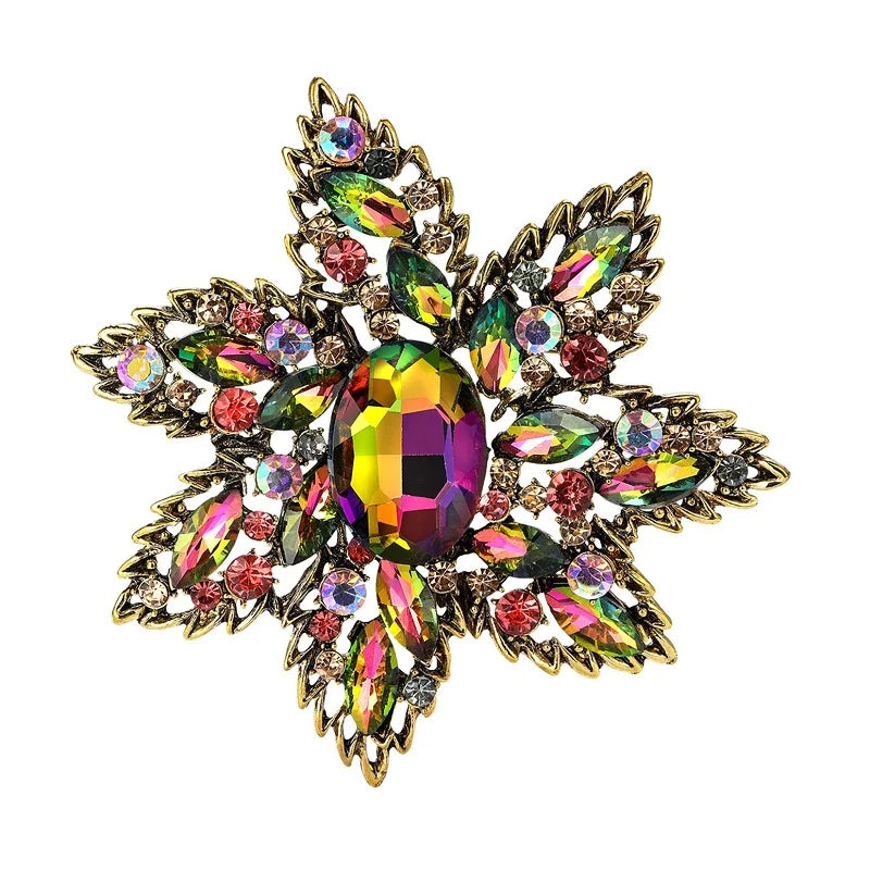 PENDRA Florielle3 Crystal Brooch