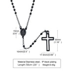 PENDRA Cross Mary Rosary Necklace