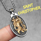 PENDRA Jesus Angel Virgin Steel Necklace