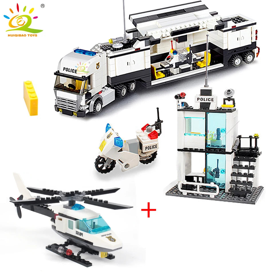 PENDRA Police Station Prison Building Set