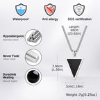 PENDRA Triangle Stone Pendant Necklace