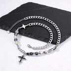 PENDRA Cross Pearl Beaded Necklace