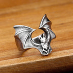 PENDRA Batgoth 316L Stainless Steel Gothic Bat Ring