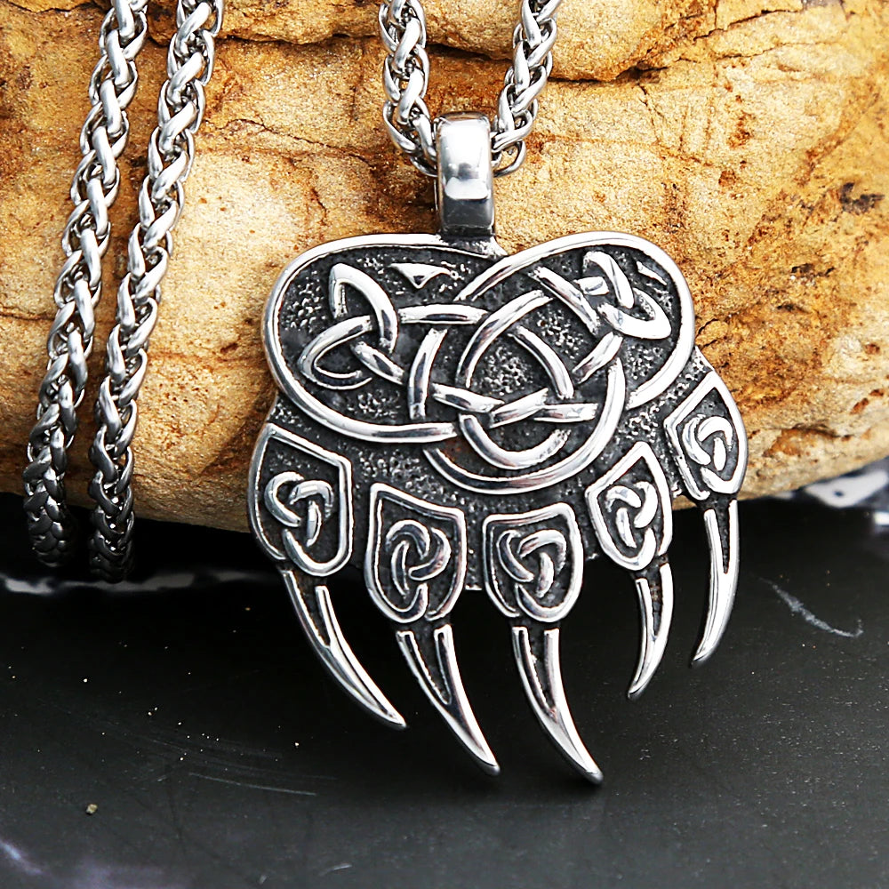 PENDRA Bearclaw 316L Stainless Steel Bear Claw Pendant