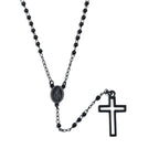 PENDRA Cross Mary Rosary Necklace