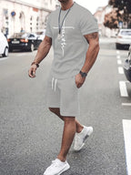 PENDRA Athletic Drawstring T-Shirt and Shorts Set