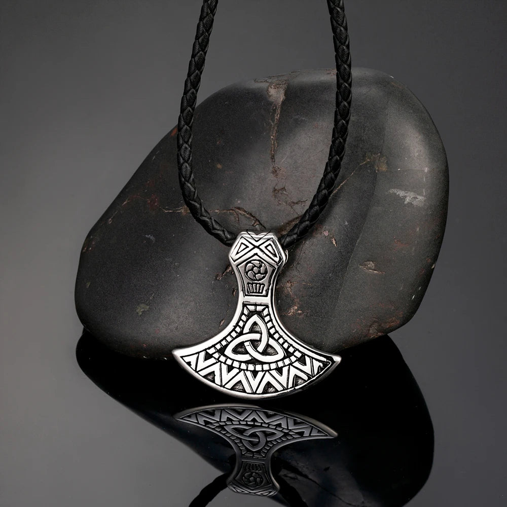 PENDRA Rune Axes Necklace