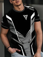 PENDRA Workout Training Loose Comfortable Printed Short Sleeve T-Shirt
