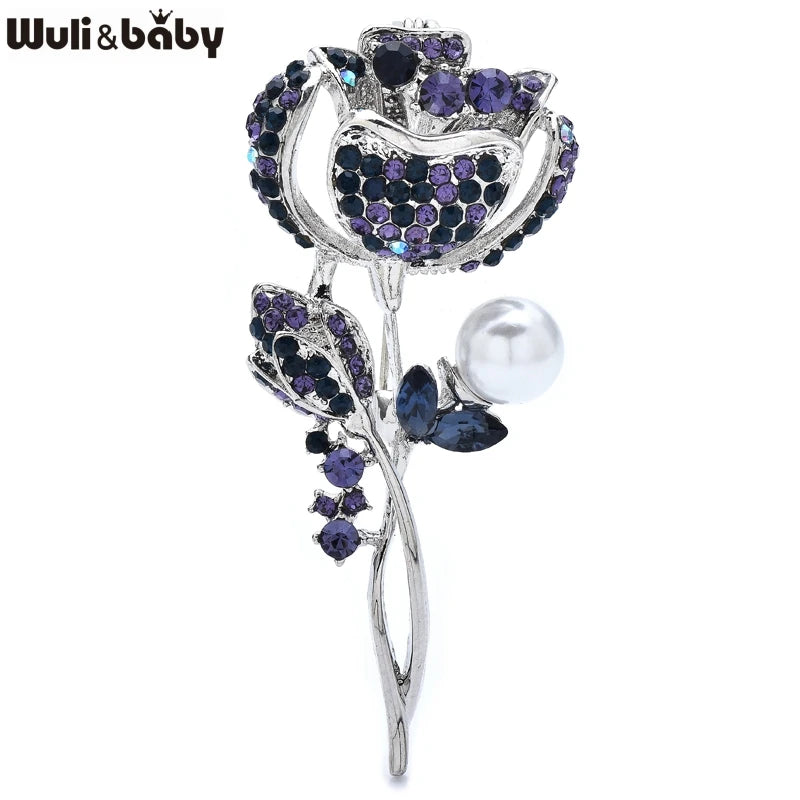 PENDRA Florielle37 Rhinestone Brooch
