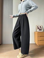 PENDRA Wide Leg Waist Straight Pants