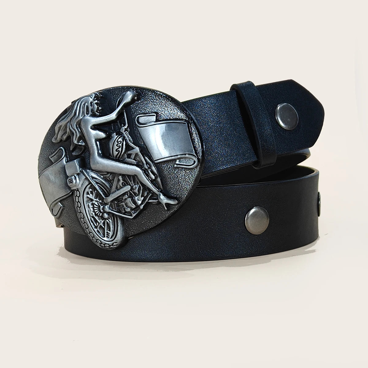 Punk Spider Belt for Men Women, Y2K Gothic Round Rivet Studded Belt, Hip Hop Streetwear Skull Waist Belt for Jeans Trouser Skirt