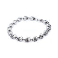 PENDRA Skullmark Stainless Steel Biker Bracelet
