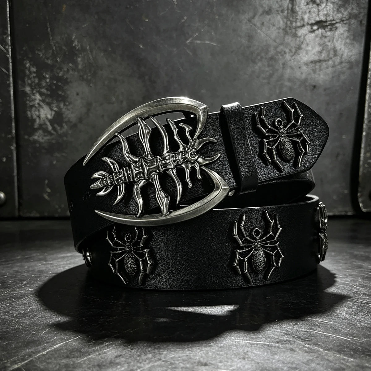PENDRA Lunaia Rhinestone Spider Luxury Belt