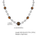 PENDRA Tiger Beaded Splicing Beaded Necklace