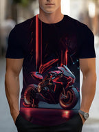 PENDRA Printed Sports Motorcycle T-Shirt