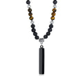 TIBETAN BUDDHIST PHURBA KILAYA THE MAGIC KNIFE WITH TIGER’S EYE LAVA STONE NECKLACE FOR MEN JEWELRY