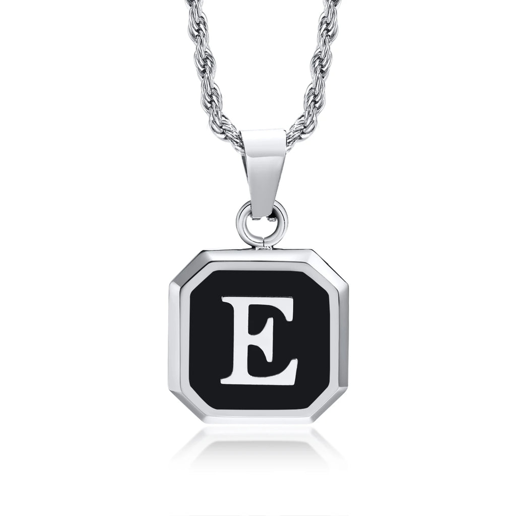 PENDRA Square Twisted Pendant Necklace