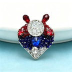 PENDRA Crystal Rabbit Heart Brooch