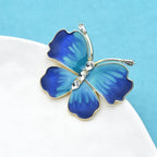 PENDRA Beautiful Enamel Butterfly Brooch